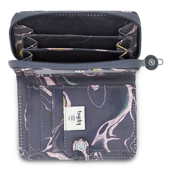 Kipling Money Love Klassieke Printed Small Wallet Portefeuille Grijs | BE 2197AH